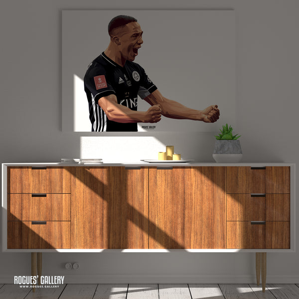 Youri Tielemans' Goal - 2021 FA Cup Winners - Leicester City - A0, A1, A2 or A3 Print