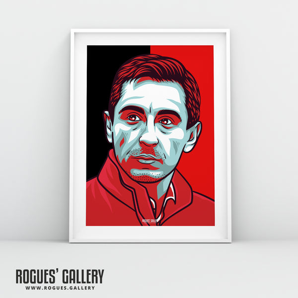 The Pundits - Gary Neville former of Manchester United & Jamie Carragher of Liverpool FC - A0, A1, A2 or A3 Print