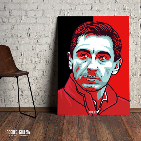 The Pundits - Gary Neville former of Manchester United & Jamie Carragher of Liverpool FC - A0, A1, A2 or A3 Print