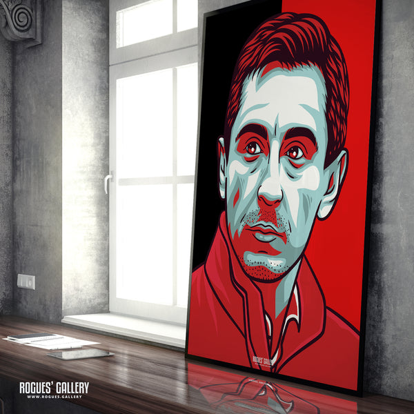 The Pundits - Gary Neville former of Manchester United & Jamie Carragher of Liverpool FC - A0, A1, A2 or A3 Print