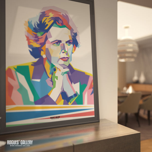 Margaret Thatcher - Clarity (no background version) - A3, A2, A1 & A0 Sizes