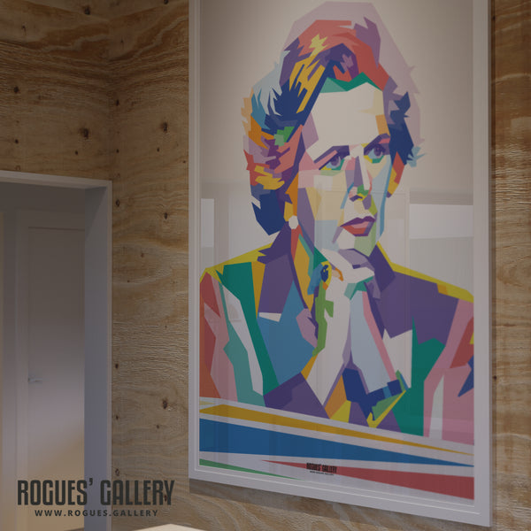 Margaret Thatcher - Clarity (no background version) - A3, A2, A1 & A0 Sizes