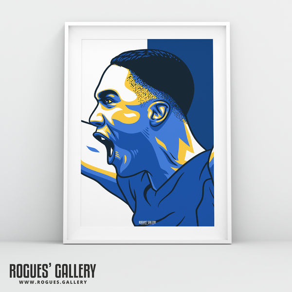 Youri Tielemans' Celebrates - 2021 FA Cup Winners - Leicester City - A0, A1, A2 or A3 Icon Print