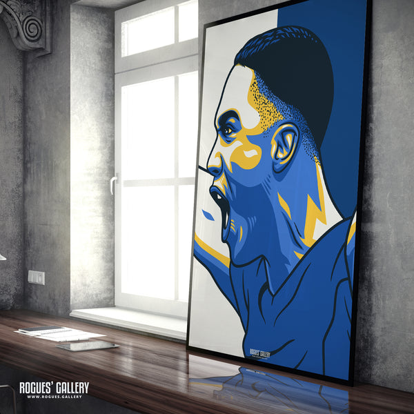 Youri Tielemans' Celebrates - 2021 FA Cup Winners - Leicester City - A0, A1, A2 or A3 Icon Print