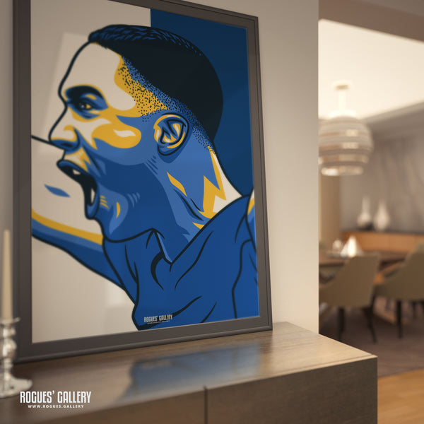 Youri Tielemans' Celebrates - 2021 FA Cup Winners - Leicester City - A0, A1, A2 or A3 Icon Print