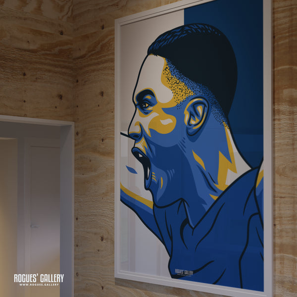 Youri Tielemans' Celebrates - 2021 FA Cup Winners - Leicester City - A0, A1, A2 or A3 Icon Print