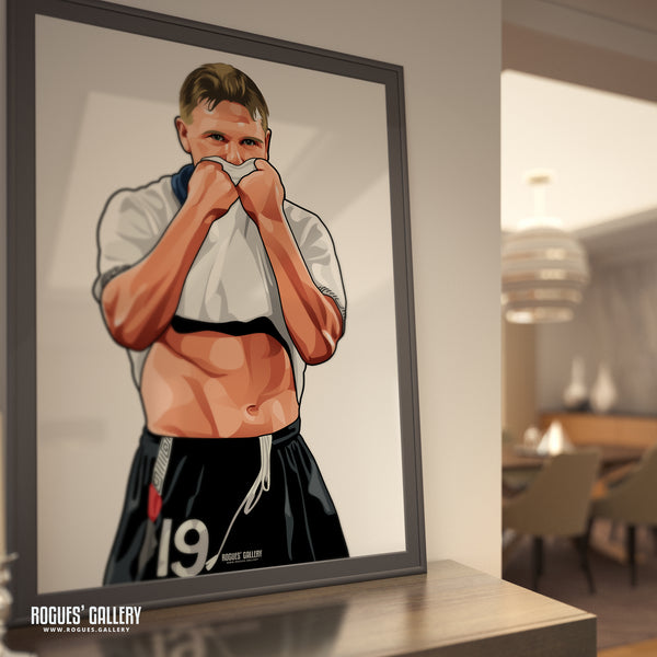 Paul Gascoigne: Gazza Crying - A0, A1, A2 or A3 Prints