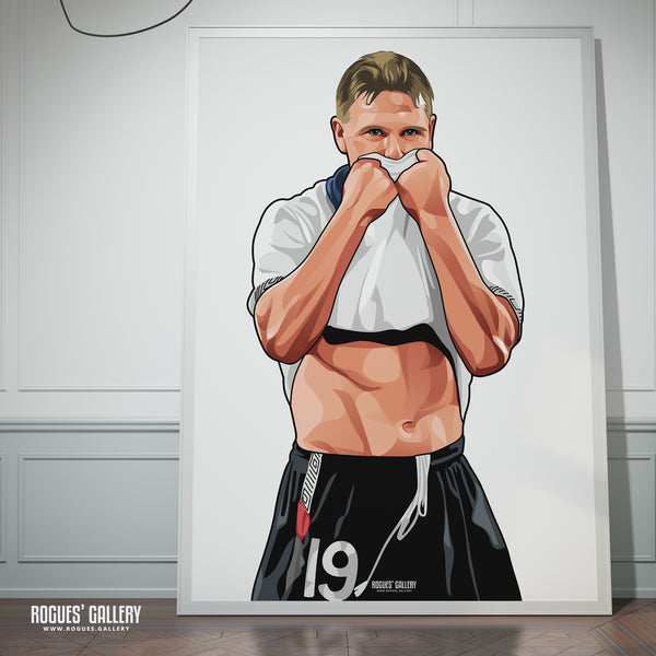Paul Gascoigne: Gazza Crying - A0, A1, A2 or A3 Prints