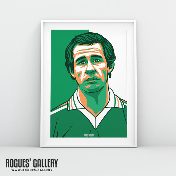 Liam Brady - Irish Icon - A3, A2, A1 or A0 Print