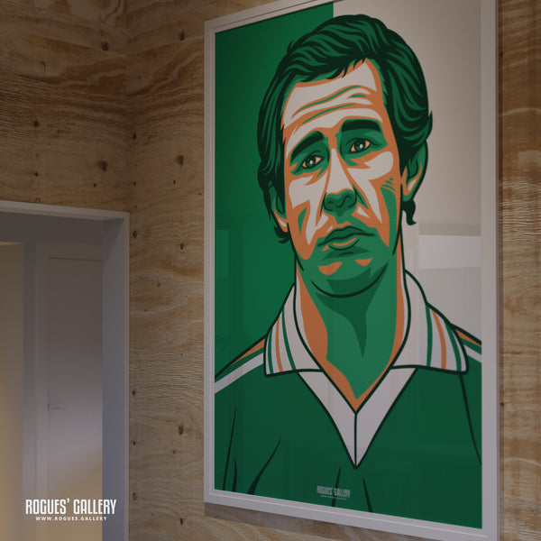 Liam Brady - Irish Icon - A3, A2, A1 or A0 Print