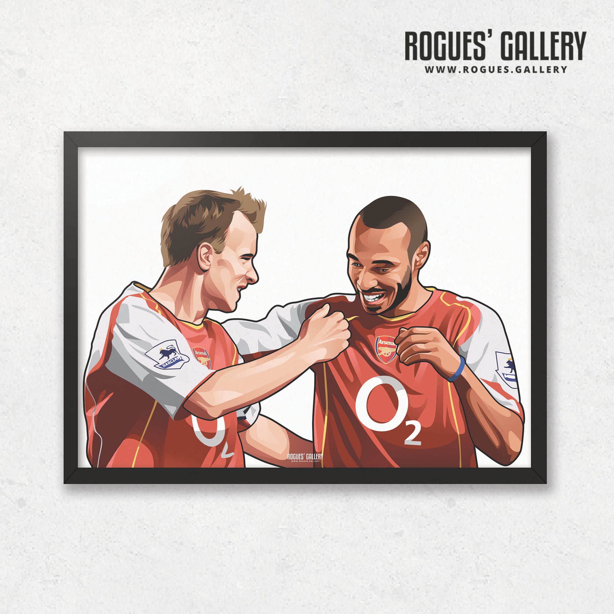Henry & Bergkamp: Two of the best - A0, A1, A2 or A3 Print