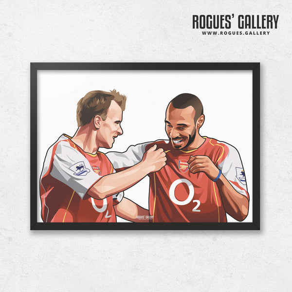 Henry & Bergkamp: Two of the best - A0, A1, A2 or A3 Print