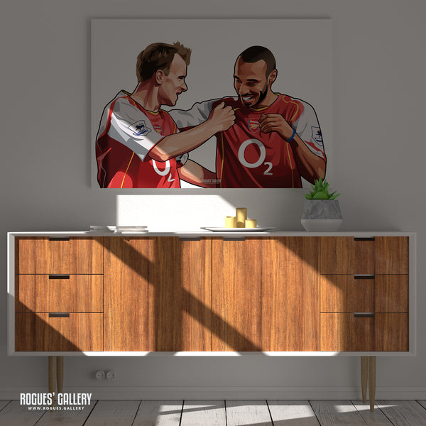 Henry & Bergkamp: Two of the best - A0, A1, A2 or A3 Print