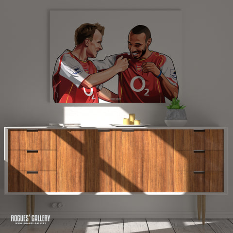 Henry & Bergkamp: Two of the best - A0, A1, A2 or A3 Print