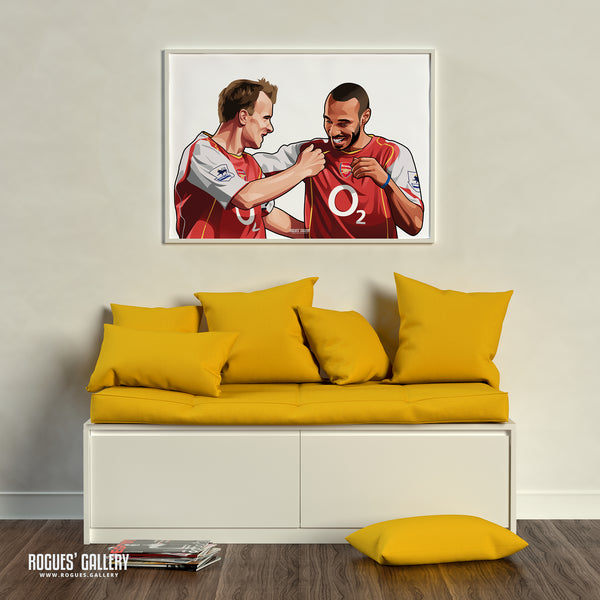 Henry & Bergkamp: Two of the best - A0, A1, A2 or A3 Print