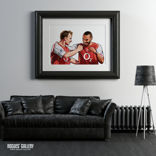 Henry & Bergkamp: Two of the best - A0, A1, A2 or A3 Print