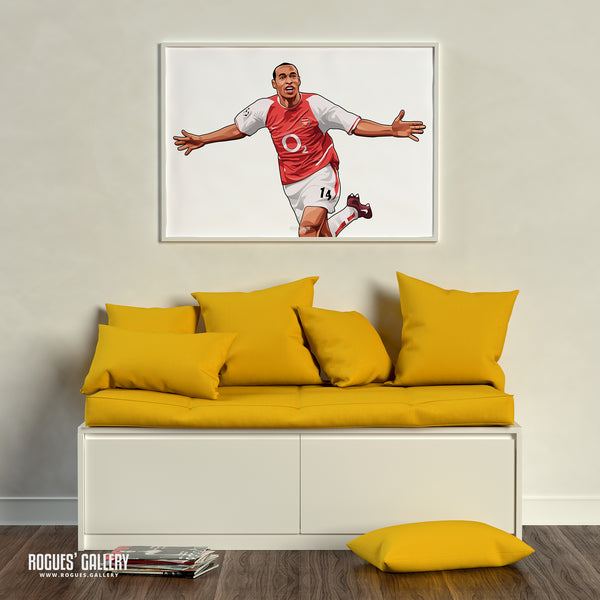 Thierry Henry: From Another Planet - A0, A1, A2 or A3 Print
