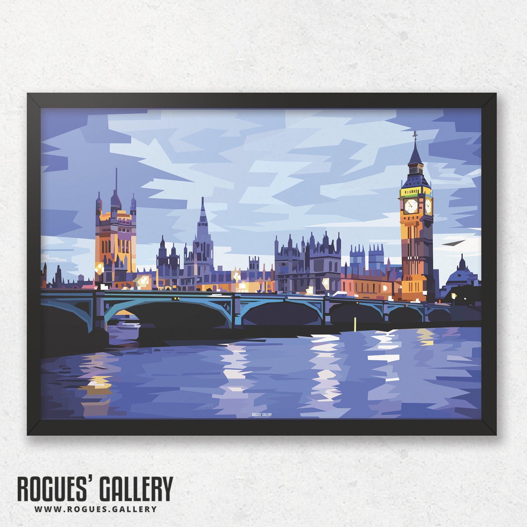 The Houses of Parliament: This Place At Night - A3, A2, A1 & A0 Print