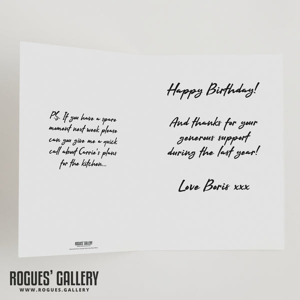 Boris - Birthday Card