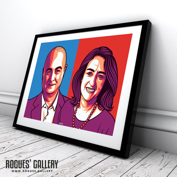 For The Many - Iain Dale & Jacqui Smith's popular Political Podcast - A0, A1, A2 or A3 Landscape Print