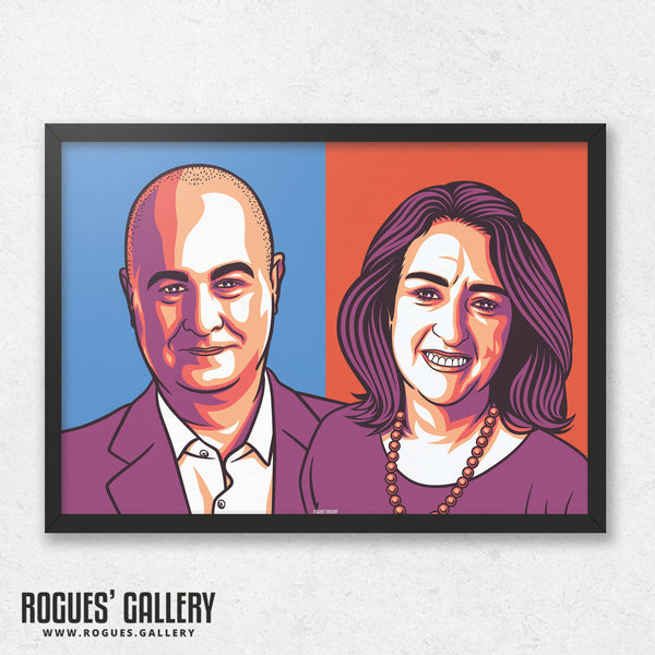 For The Many - Iain Dale & Jacqui Smith's popular Political Podcast - A0, A1, A2 or A3 Landscape Print