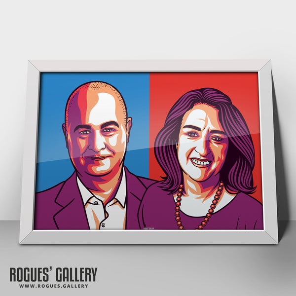 For The Many - Iain Dale & Jacqui Smith's popular Political Podcast - A0, A1, A2 or A3 Landscape Print