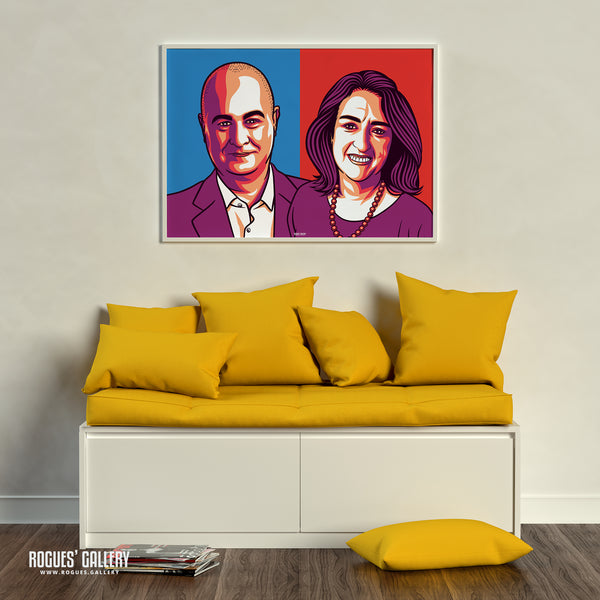 For The Many - Iain Dale & Jacqui Smith's popular Political Podcast - A0, A1, A2 or A3 Landscape Print