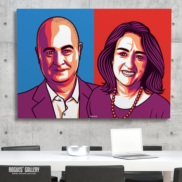 For The Many - Iain Dale & Jacqui Smith's popular Political Podcast - A0, A1, A2 or A3 Landscape Print