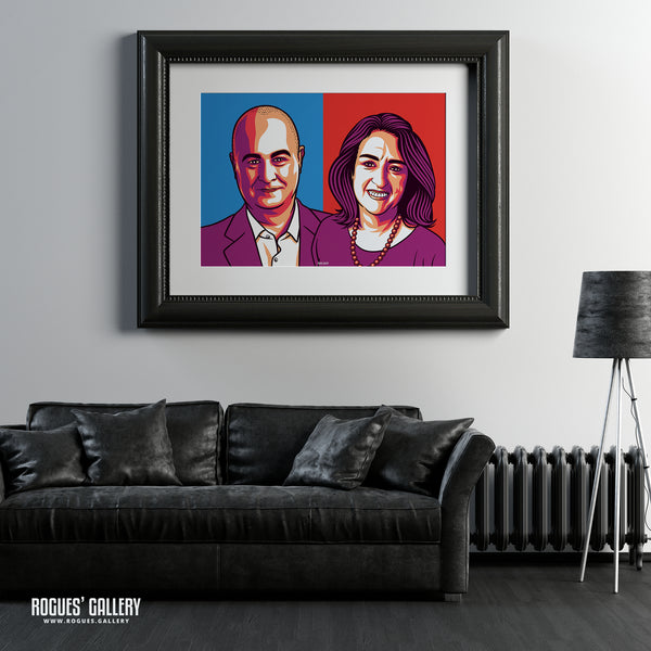 For The Many - Iain Dale & Jacqui Smith's popular Political Podcast - A0, A1, A2 or A3 Landscape Print