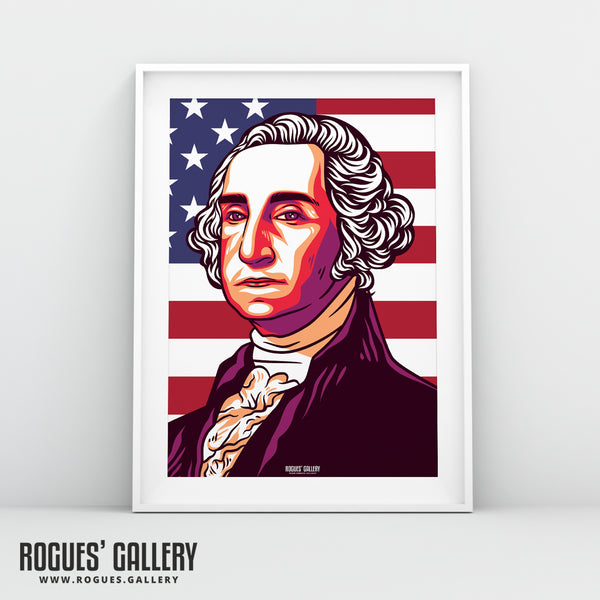 George Washington - Politics Series A3, A2, A1 or A0 Icon Print
