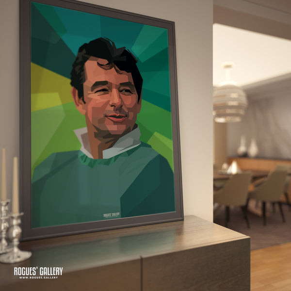 Brian Clough: Colourful Cloughie - A3, A2, A1 or A0 Pop Art Prints