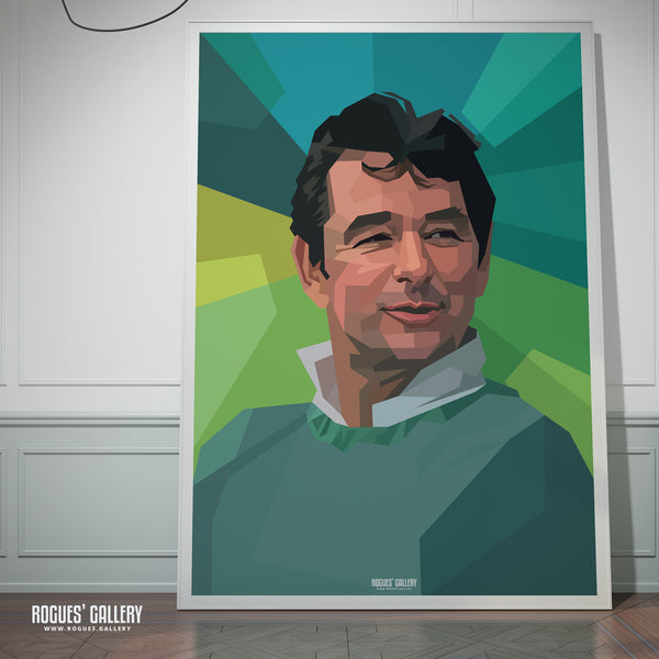Brian Clough: Colourful Cloughie - A3, A2, A1 or A0 Pop Art Prints
