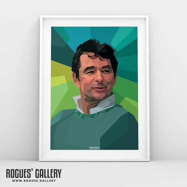 Brian Clough: Colourful Cloughie - A3, A2, A1 or A0 Pop Art Prints