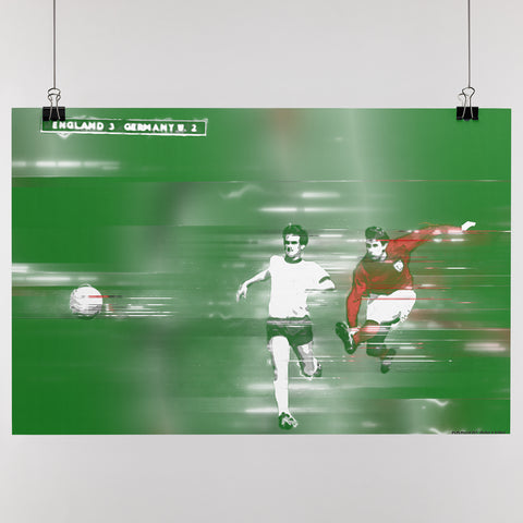 They Think It's All Over! - Sir Geoff Hurst's World Cup 1966 Winning Goal - A3 Print
