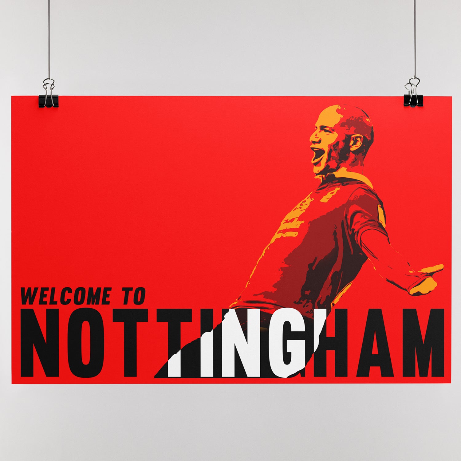 Guedioura - Welcome To Nottingham - A3 Print
