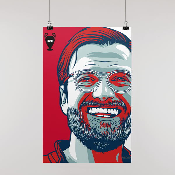 Jurgen Klopp EC2019 - A3 Print