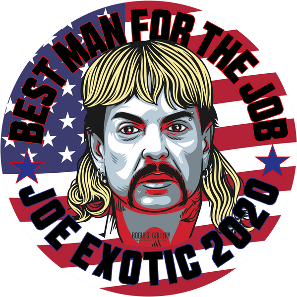 Joe Exotic The Tiger King #GetBehindTheLads Campaign Stickers