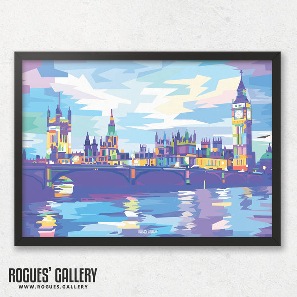 The Houses of Parliament: Bright Version - A3, A2, A1 & A0 Print