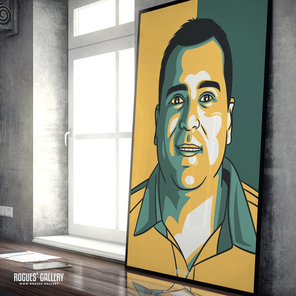 Samit Patel - Notts CCC & Outlaws - Get Behind The Lads A3/2/1/0 Icon Print