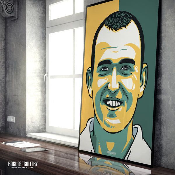 Luke Fletcher - Notts CCC & Outlaws - Get Behind The Lads A3/2/1/0 Icon Print