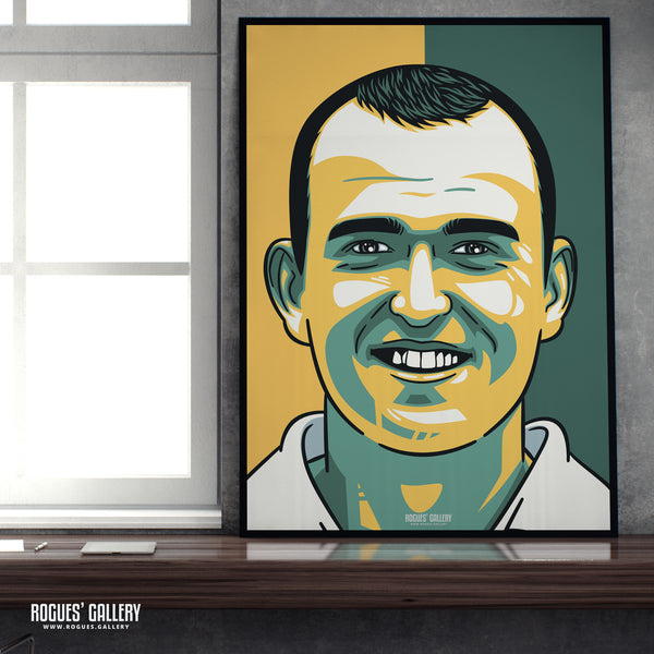 Luke Fletcher - Notts CCC & Outlaws - Get Behind The Lads A3/2/1/0 Icon Print