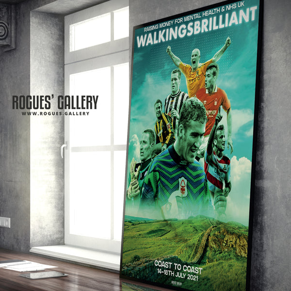 Mark Crossley's WALKINGSBRILLIANT Concept Poster - A0, A1, A2 or A3 Prints