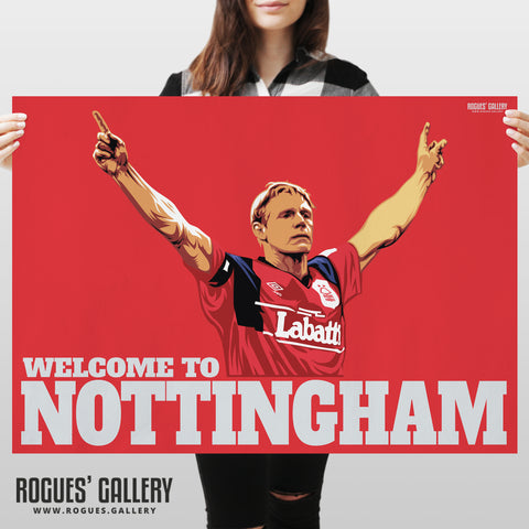 Psycho: Welcome To Nottingham (Red Version) - A0, A1, A2 or A3 Print