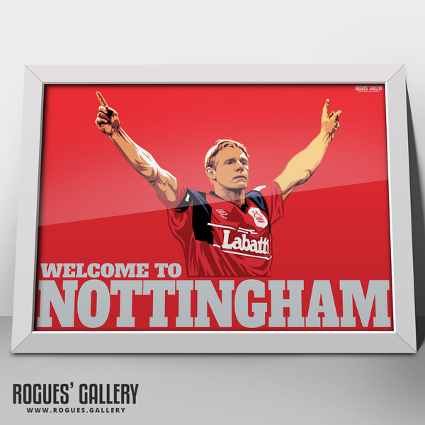 Psycho: Welcome To Nottingham (Red Version) - A0, A1, A2 or A3 Print