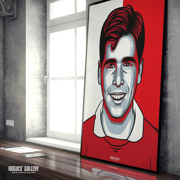 Neil Webb - Nottingham Forest - A0, A2, A1 or A3 #GetBehindTheLads Icon Prints