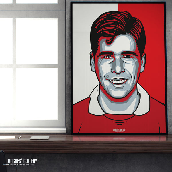 Neil Webb - Nottingham Forest - A0, A2, A1 or A3 #GetBehindTheLads Icon Prints