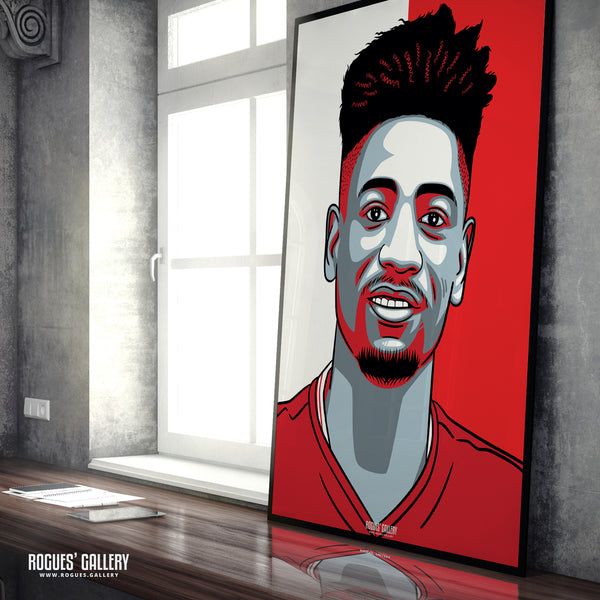 Nuno DaCosta - Nottingham Forest - A0, A2, A1 or A3 #GetBehindTheLads Icon Prints