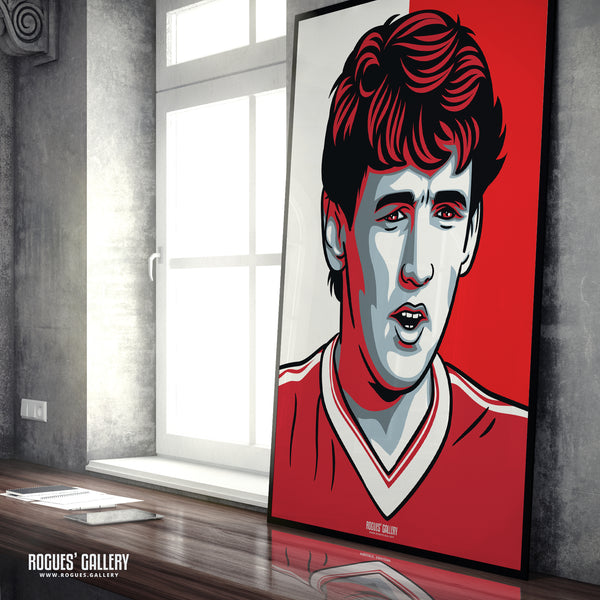 Peter Davenport - Nottingham Forest - A0, A2, A1 or A3 #GetBehindTheLads Icon Prints