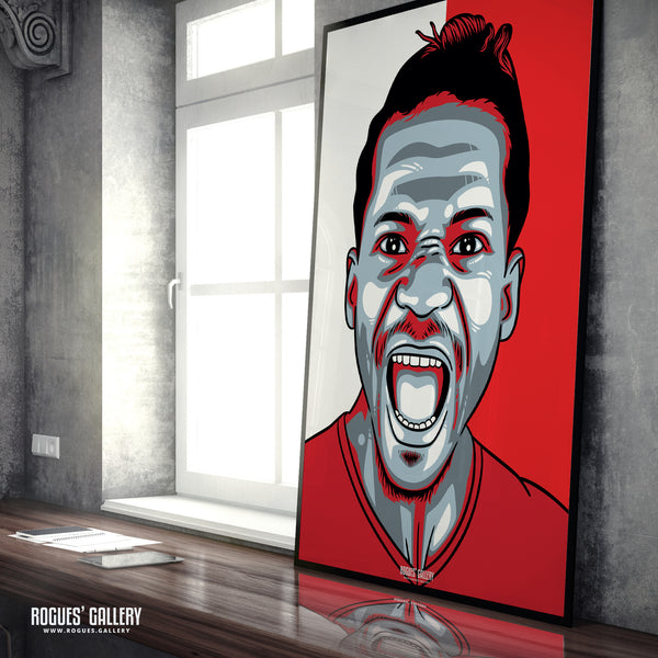 Gaetan Bong - Nottingham Forest - A0, A2, A1 or A3 #GetBehindTheLads Icon Prints