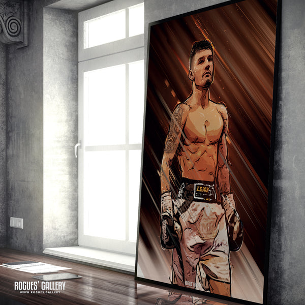 Leigh Wood - Nottingham's World Champion Boxer - A0, A1, A2 or A3 Prints